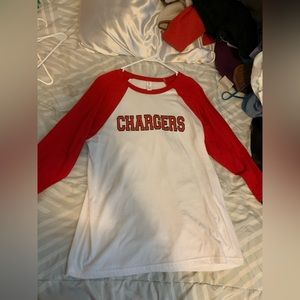 Canvas Chargers 3 quarter sleeve shirt